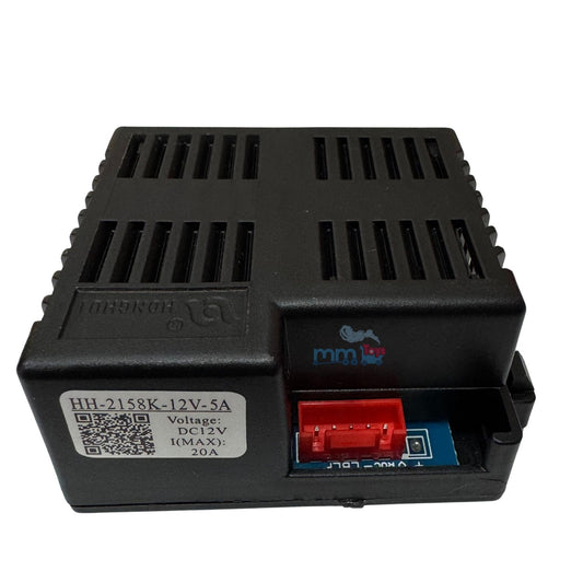 MM TOYS HH-2518K Kids Electric Car Motor Controller 12V-5A, Bluetooth App Control, 5-Pin, DIY Repair Part, Black