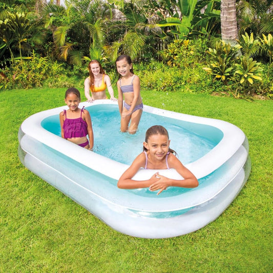 Intex Swim Centre Inflatable Family Swimming Pool, Multicolour, Vinyl 56483