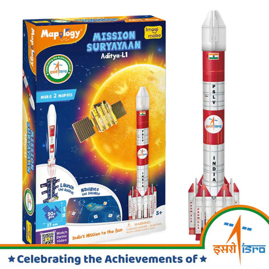 Imagimake Mapology Mission Suryayaan Aditya L1 Educational Puzzle Toy For 5+ year Kids
