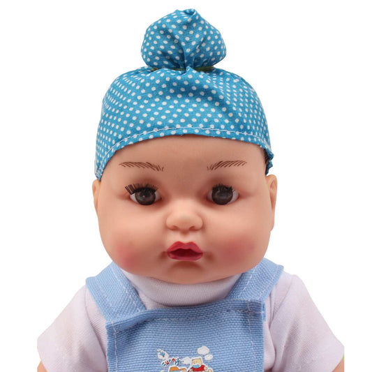 Speedage 33.5cm Happy Singh Junior Baby Doll, Model SHSJD-02, Ideal for 1-7 year old Kids, Colour Varies, Enhances Imagination & Empathy