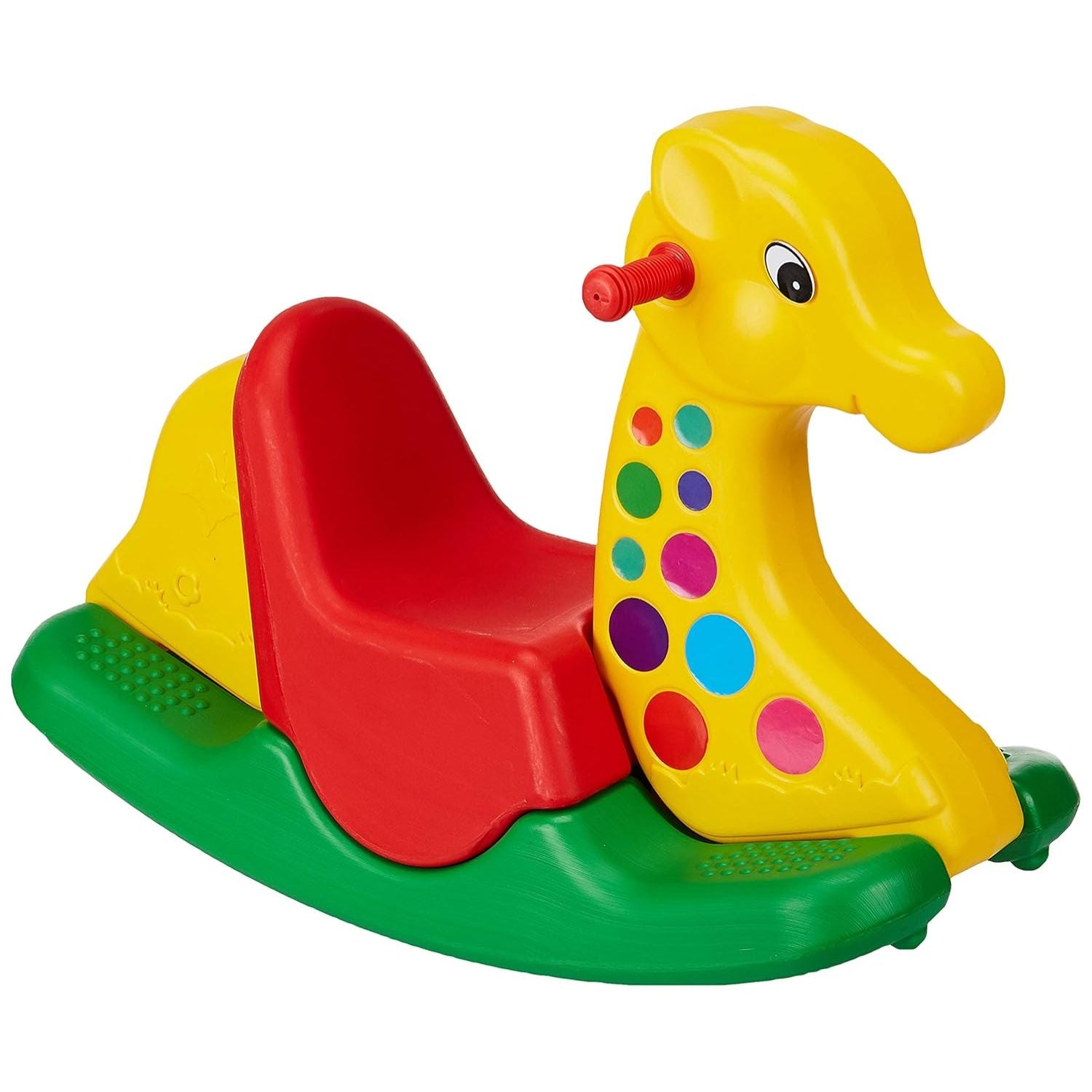 MM TOYS jumbo rocking giraffe ride-on, heavy plastic body, multicolor, 1–5 years