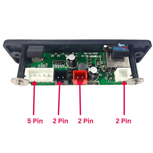 MM TOYS YJ-1603BT USB Support And Music Player Board Bluetooth Enabled Rectangle Shape For Kids Electric 12V Car Bike And Jeep - Black
