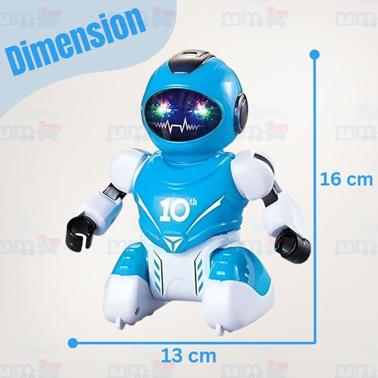 MM TOYS Remote Control Soccer Robot Toy with Football, Rechargeable Battery, USB Cable include, Unisex Kids 5+ Years, Plastic Material