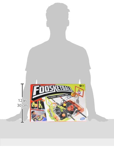 Funskool Gaming HoopMaster Foosketball Game, 2-Player Skill Challenge, Foosball-Basketball Combo, Multicolor