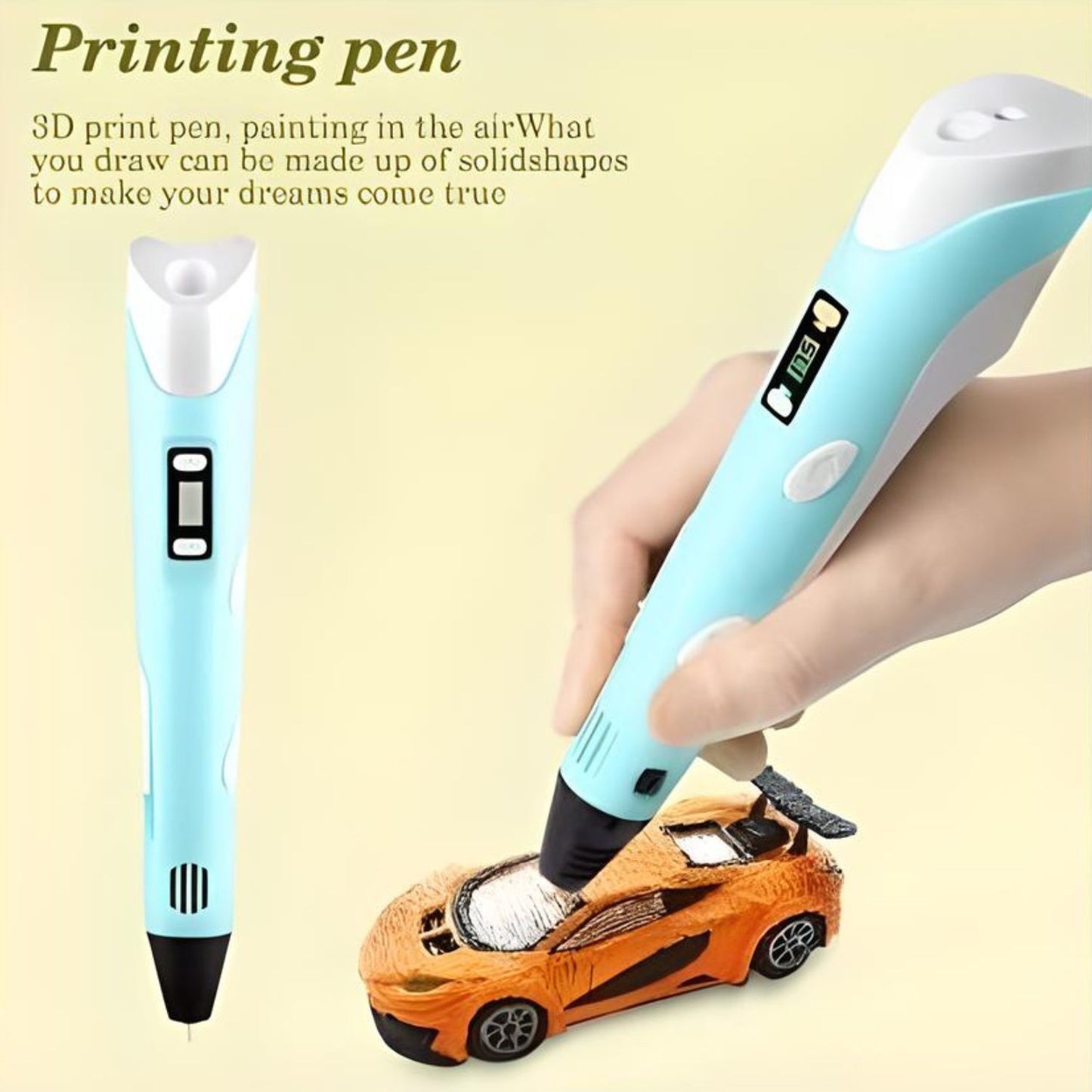 3D PEN INTELLIGENT DRAWING PROFESSIONAL 3D PRINTING PEN DRAWING 3D MODEL FOR KIDS AND ADULTS ,TYPES FOR CRAFTING, ART & MODEL