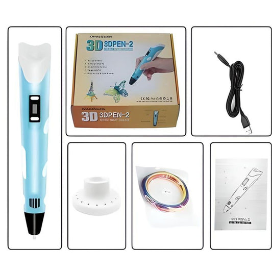 3D PEN INTELLIGENT DRAWING PROFESSIONAL 3D PRINTING PEN DRAWING 3D MODEL FOR KIDS AND ADULTS ,TYPES FOR CRAFTING, ART & MODEL