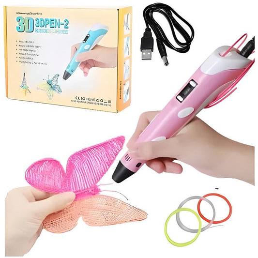 3D PEN INTELLIGENT DRAWING PROFESSIONAL 3D PRINTING PEN DRAWING 3D MODEL FOR KIDS AND ADULTS ,TYPES FOR CRAFTING, ART & MODEL