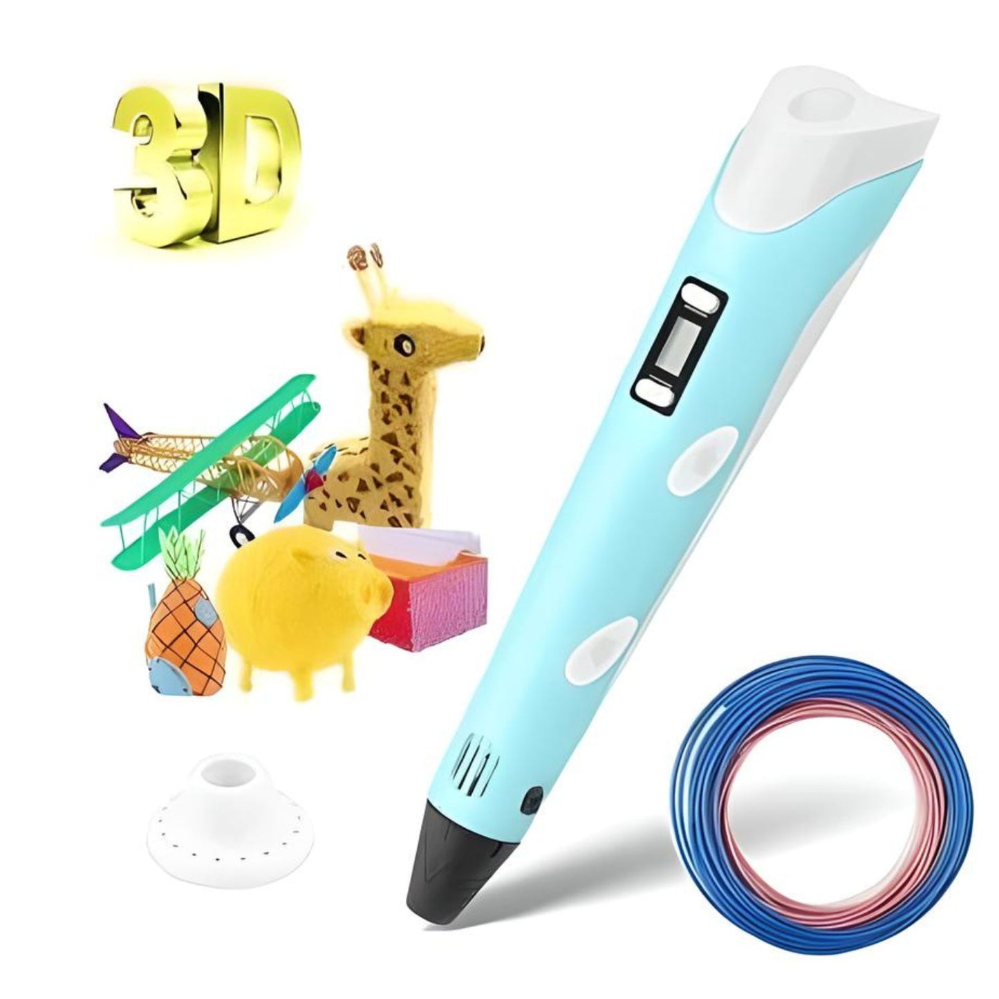 3D PEN INTELLIGENT DRAWING PROFESSIONAL 3D PRINTING PEN DRAWING 3D MODEL FOR KIDS AND ADULTS ,TYPES FOR CRAFTING, ART & MODEL