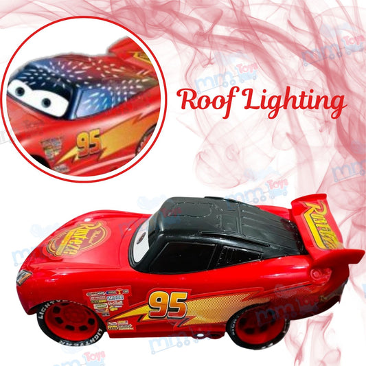 MM Toys McQueen Remote Control Car for Kids 3–10 Years – Plastic Body, 3D Lights, Rechargeable Battery, 10 Ft Range, Multicolor