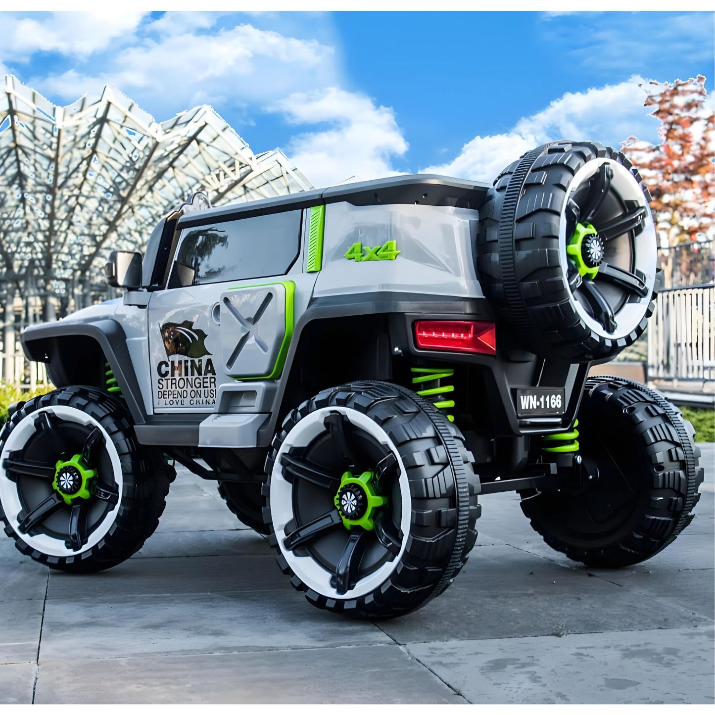 MM TOYS 1166 Kids Electric 4X4 Heavy Duty Jeep For Kids 5 To 12 Year