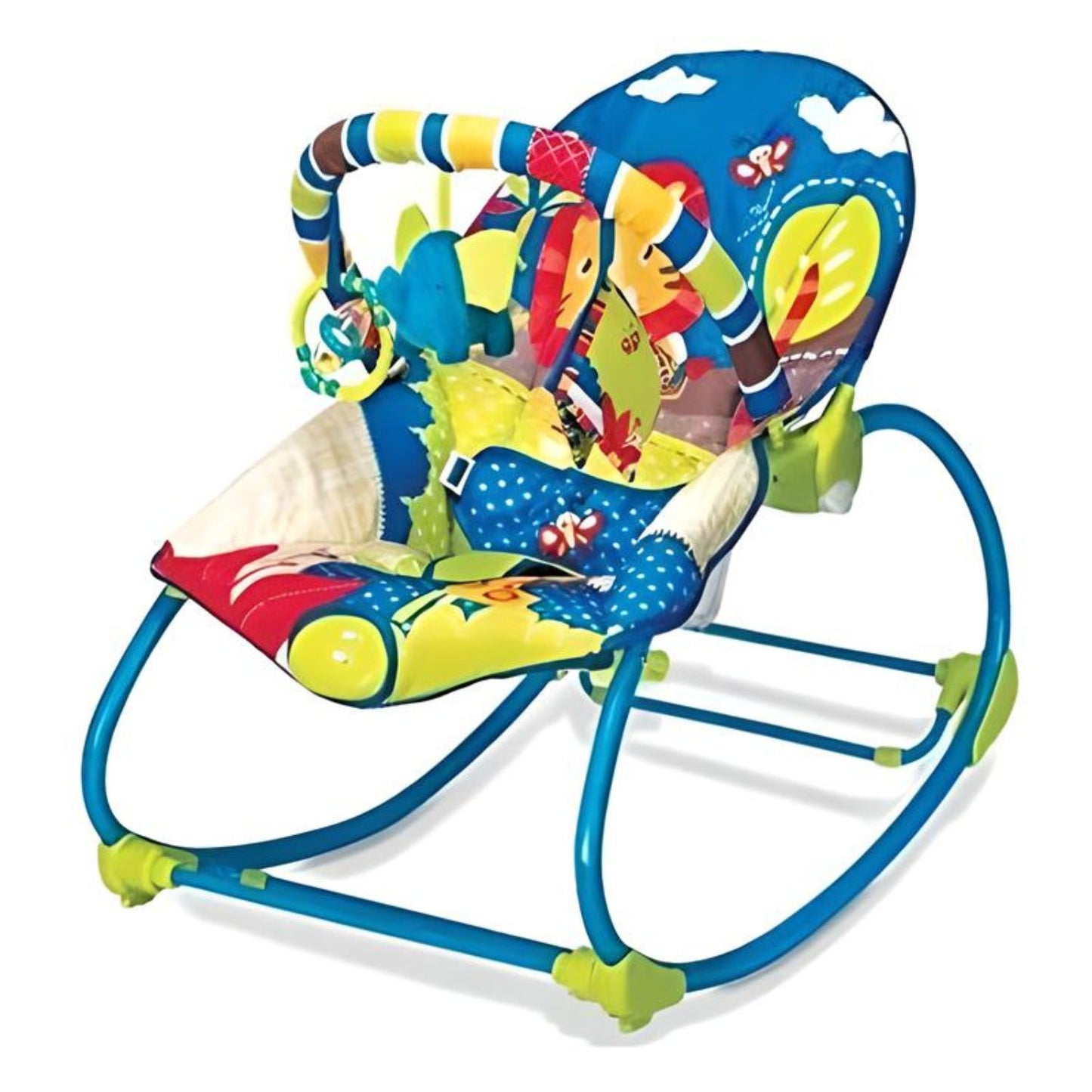 Mastela Baby Rocker in Pink 6922 -2 position Setting, 3-point Harness, 12 Melodies & Soothing Vibration, Removable Accessories - Newborns 0+ to 2 Year