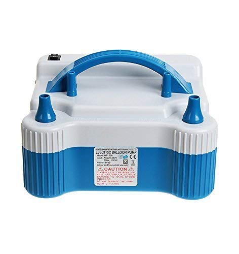 MM Toys Balloon Pump - High Power Electric Balloon pump Inflator with Dual Nozzles and Two Operation Modes, Ideal for Party Decorations- Multicolor