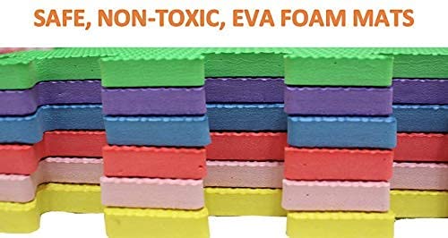 MM TOYS Eva Foam Hindi Alphabets Learning - Varnmala Interlocking Puzzle Foam Floor Mat for Kids, Multicolor