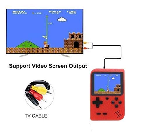 SUP 400-in-1 Handheld Retro Game Box - Single Player | Without Remote | Includes Super Mario, Contra, Aladdin and More | A Like Star Product - Color May Vary