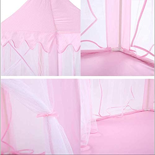 MM Toys  DreamCastle  Foldable Princess Dream Castle Theme Play Tent House for Kids Big Size , Encourages Imagination, Portable- Pink