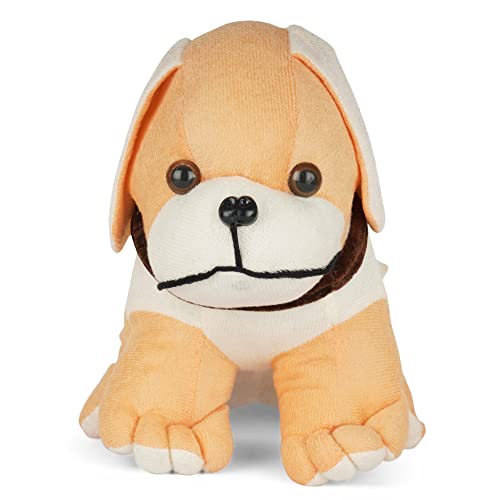 MM Toys CuddleDog Soft & Cuddly Dog Plush, 10-Inch Size - Perfect for Kids and Home Decor - Polyester Fiber Filling