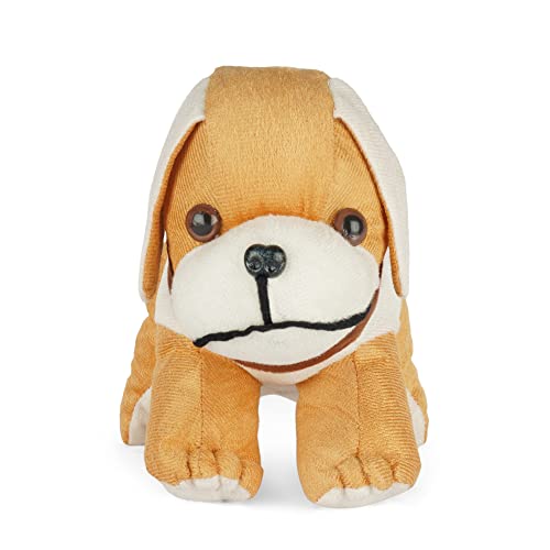 MM Toys CuddleDog Soft & Cuddly Dog Plush, 10-Inch Size - Perfect for Kids and Home Decor - Polyester Fiber Filling