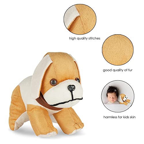 MM Toys CuddleDog Soft & Cuddly Dog Plush, 10-Inch Size - Perfect for Kids and Home Decor - Polyester Fiber Filling