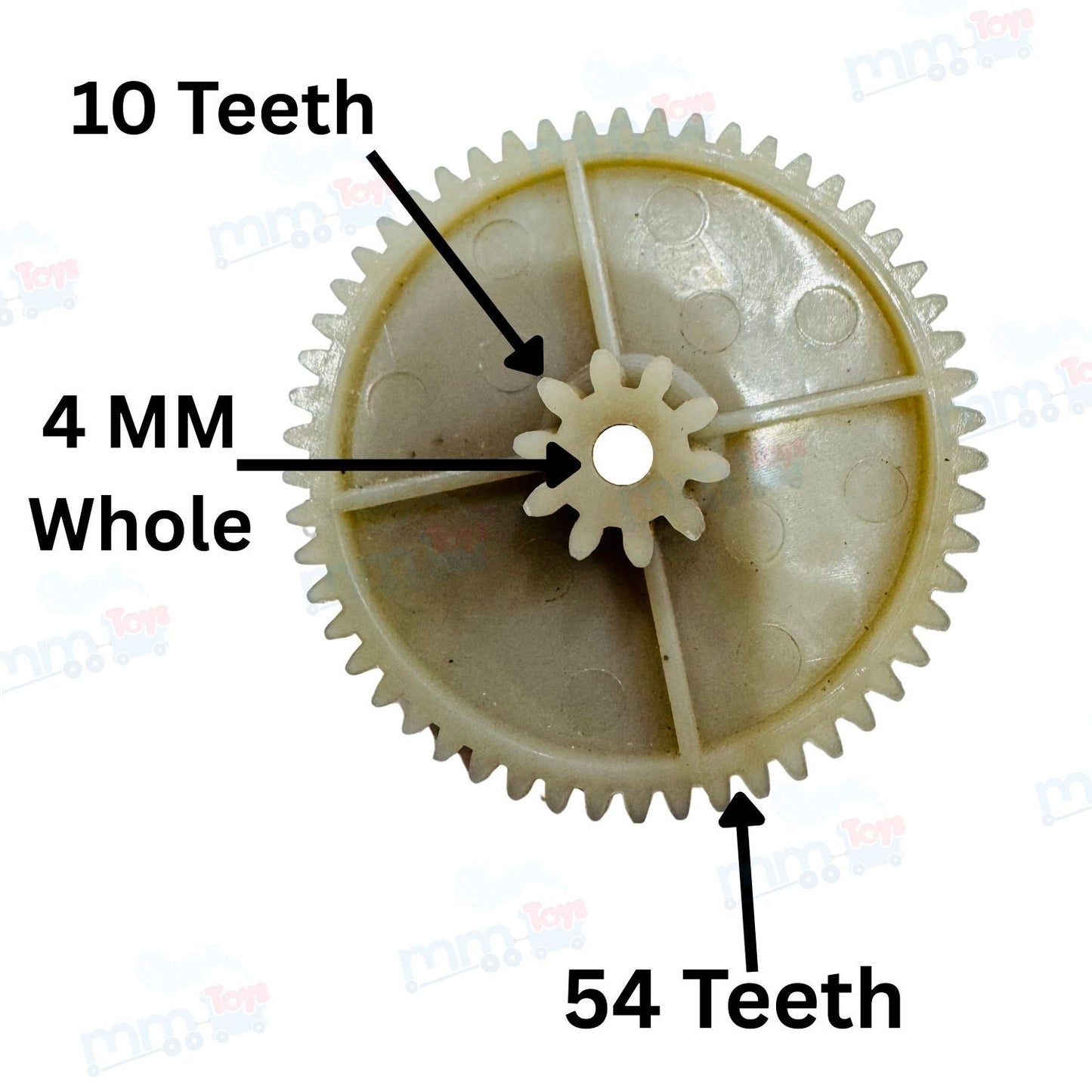 MM TOYS 10Teeth Plastic Gear Only  For Gearbox Kids Electric Ride On Car Bike replacement parts