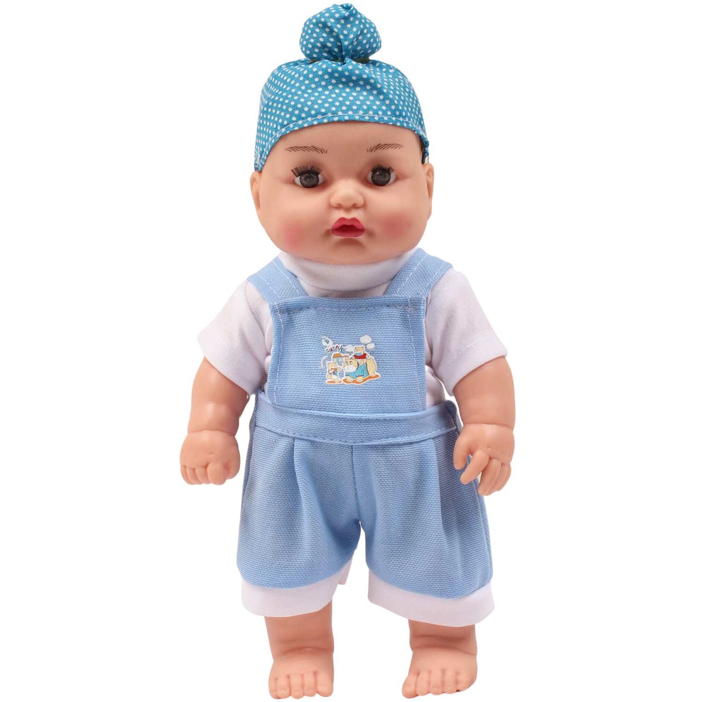 Speedage 33.5cm Happy Singh Junior Baby Doll, Model SHSJD-02, Ideal for 1-7 year old Kids, Colour Varies, Enhances Imagination & Empathy