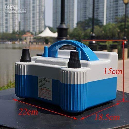 MM Toys Balloon Pump - High Power Electric Balloon pump Inflator with Dual Nozzles and Two Operation Modes, Ideal for Party Decorations- Multicolor