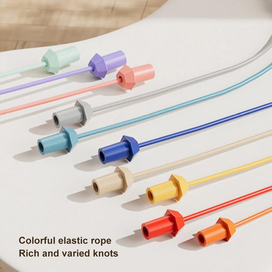 MM TOYS Brainy Knots – Rope Untying Challenge Puzzle Game for Kids & Adults | 8.5" Round Board with 10 Elastic Ropes, Secure Grips | Logic Brain Teaser, Party Table Game, Stress Relief Fidget Toy Pack