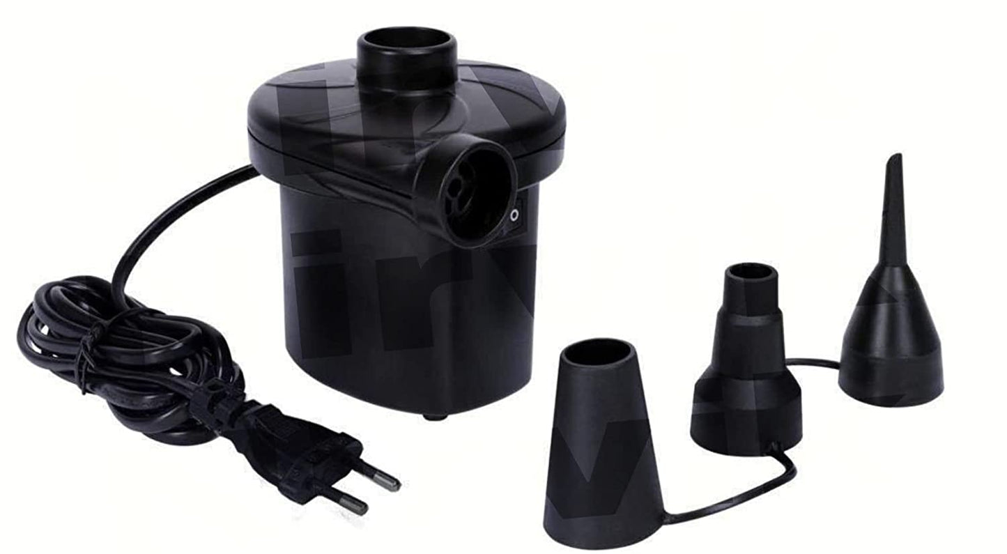 Multipurpose Electric Air Pump for Swift Inflation/Deflation of Air Beds, Pools, Toys, and More