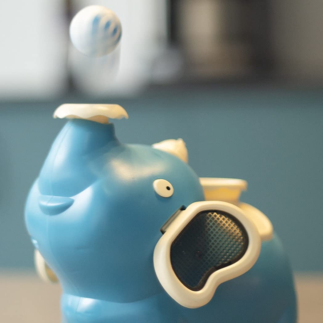 MM Toys EleFun Smooth Blowing Balance Elephant Toy, Electric Cute Smart Interactive, Funny Floating Ball Spraying, With Music & Light, Multicolor