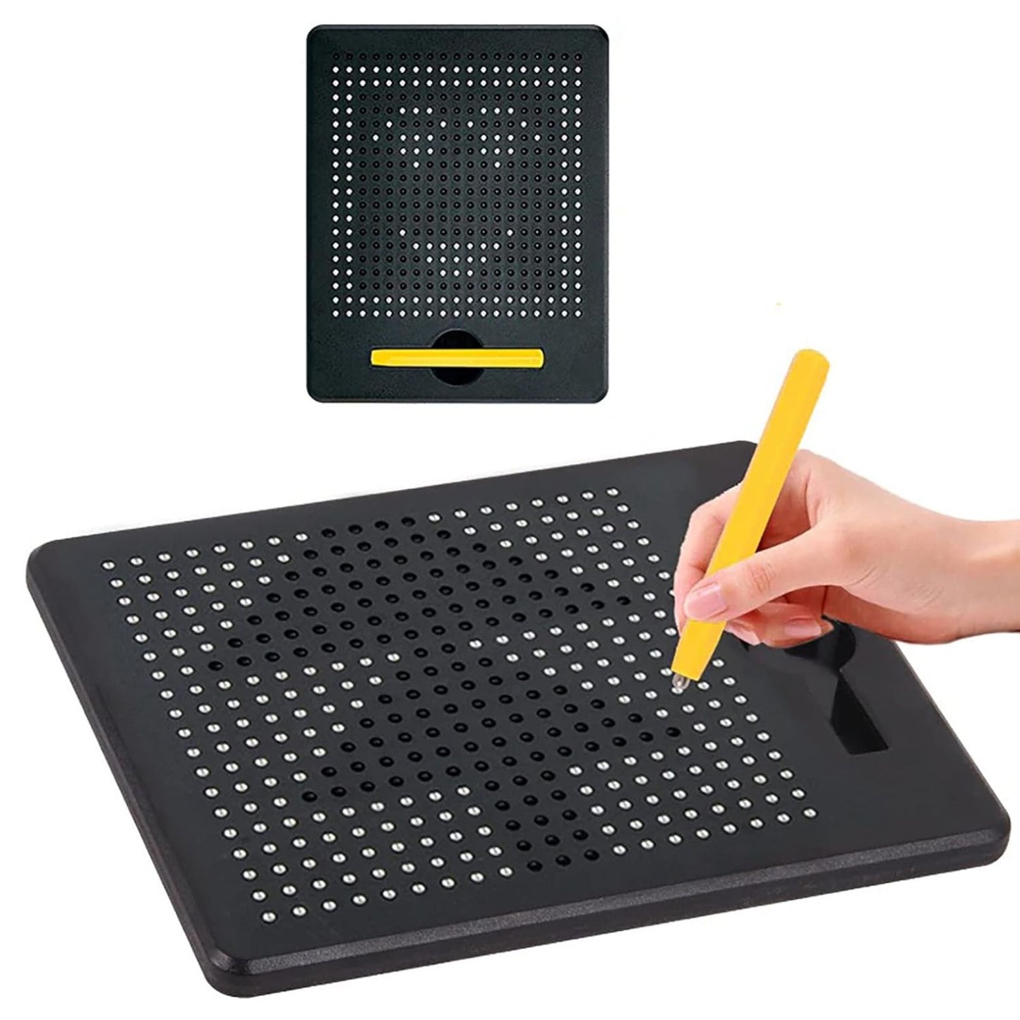 MM TOYS Magnetic Drawing Board for Kids, Magic Slate 2–8 Years, Writing Board with Magnetic Pen, Magnet Game for Kids, Travel Learning Toy, Erasable Doodle Pad, BIS Certified, Multicolor