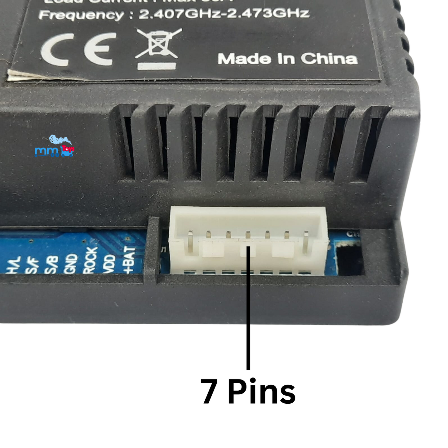 MM TOYS 2.4G Bluetooth Remote Control And JR1958RX-2S Receiver Kit Kids Electric Car Jeep ,Controller Control Box Accessories Replacement Parts