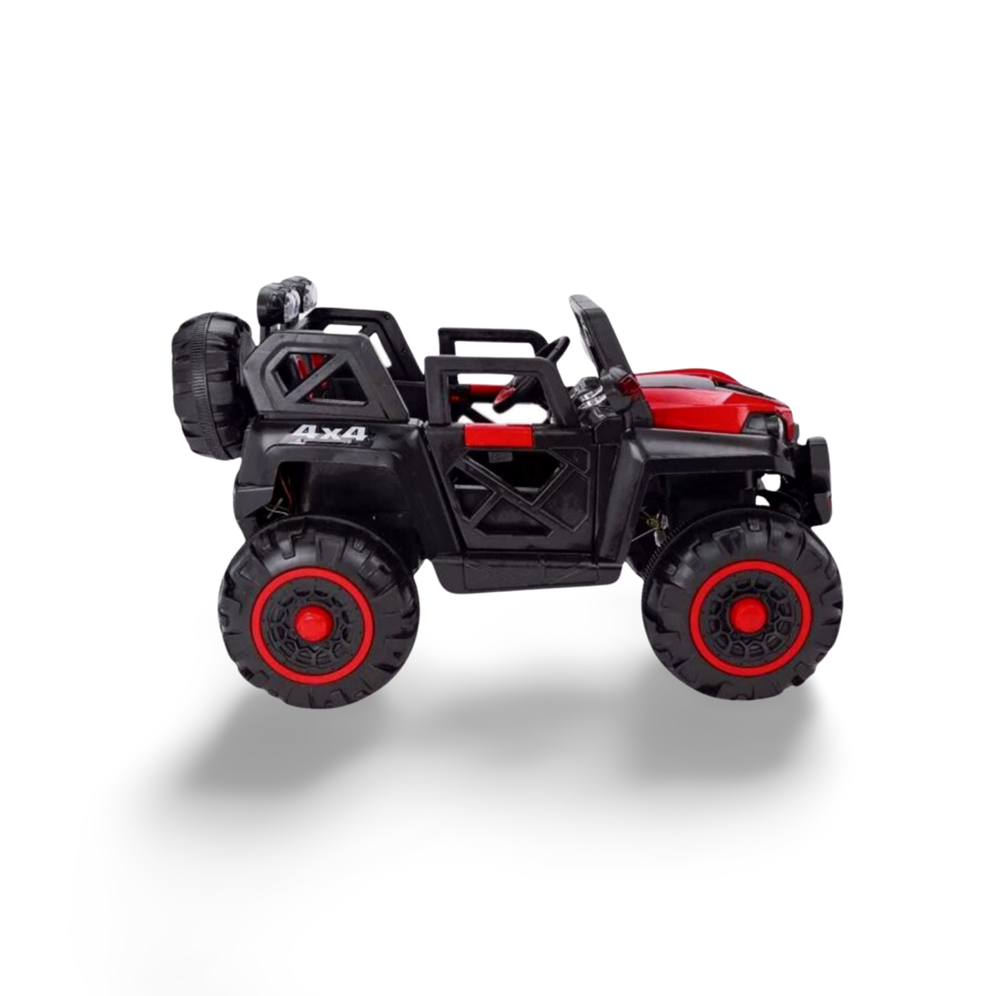 Electric 4 x 4 Jeep Ride On 2188 Painted Heavy Duty With Suspension Spring For Kids 2-8 Years Weight Capacity 45kg ,5 Motors. 12v