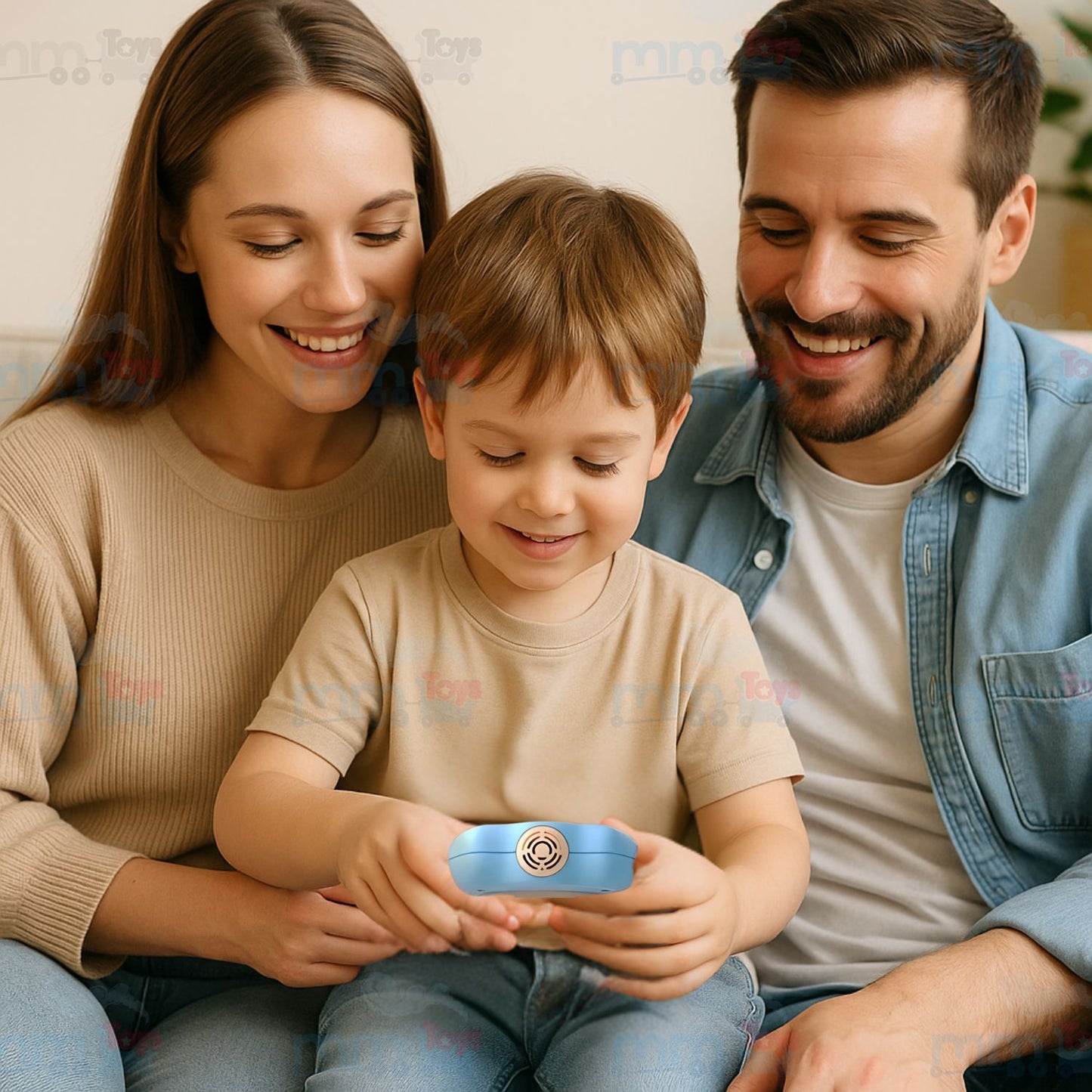 MM TOYS Fast Push Pop It Game Fidget Game for Kids & Adults, Light-Up Fidget Toy with Music, 4 Interactive Modes- Color As Per Stock