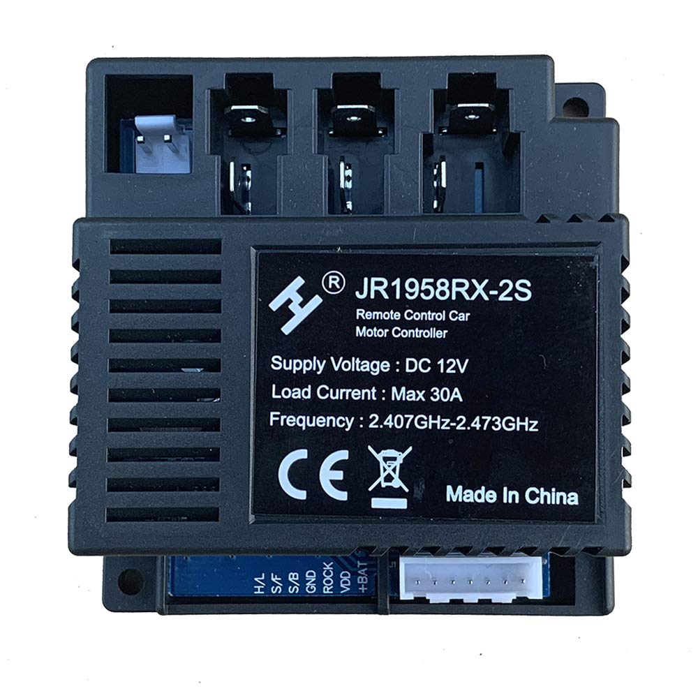 MM TOYS 2.4G Bluetooth Remote Control And JR1958RX-2S Receiver Kit Kids Electric Car Jeep ,Controller Control Box Accessories Replacement Parts