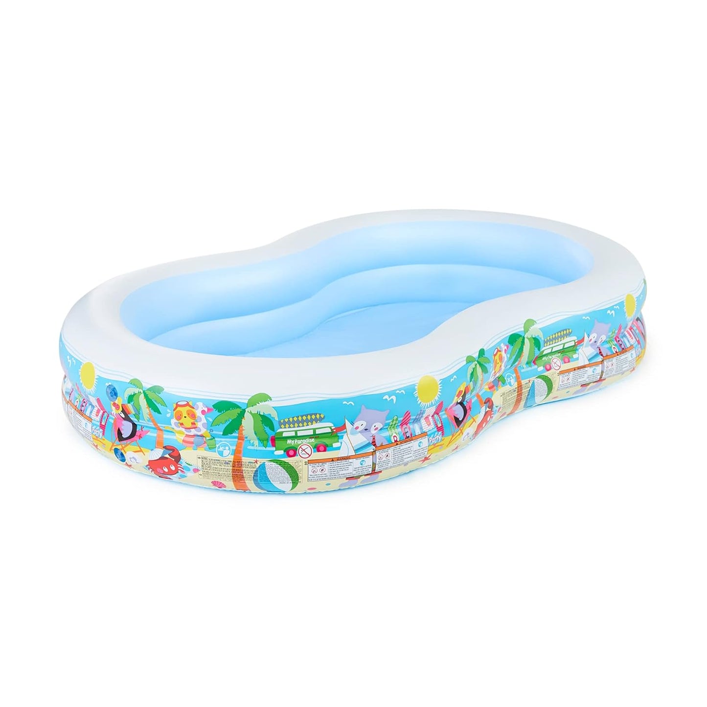 Intex Swim Center Paradise Seaside Pool, Multi Color 56490EP