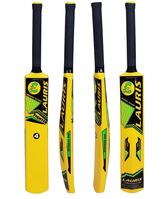 MM TOYS Plastic Cricket Bat No. 8 34.5 Inch Heavy Quality Waterproof UV Sticker Rubber Grip Ages 12+ Multicolor