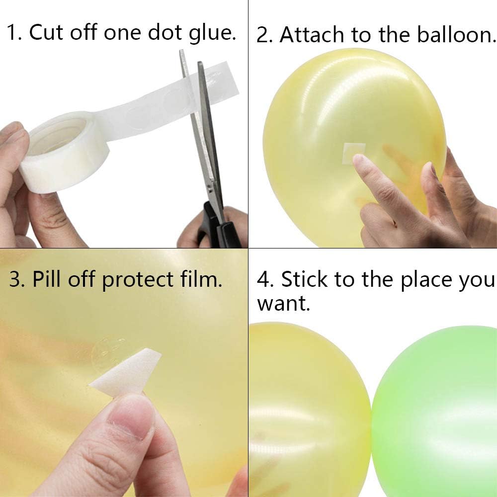 MM Toys BalloonBliss Ultimate Balloon Arch Kit with 32.8ft Tape Strip, 200 Dot Glue Stickers, Perfect for Party, Wedding, Birthday Decorations