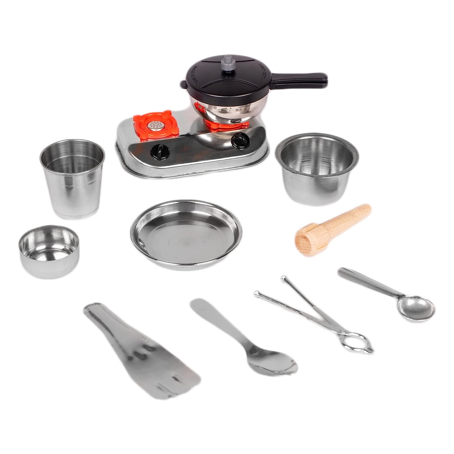 Metal kitchen hot sale set toy