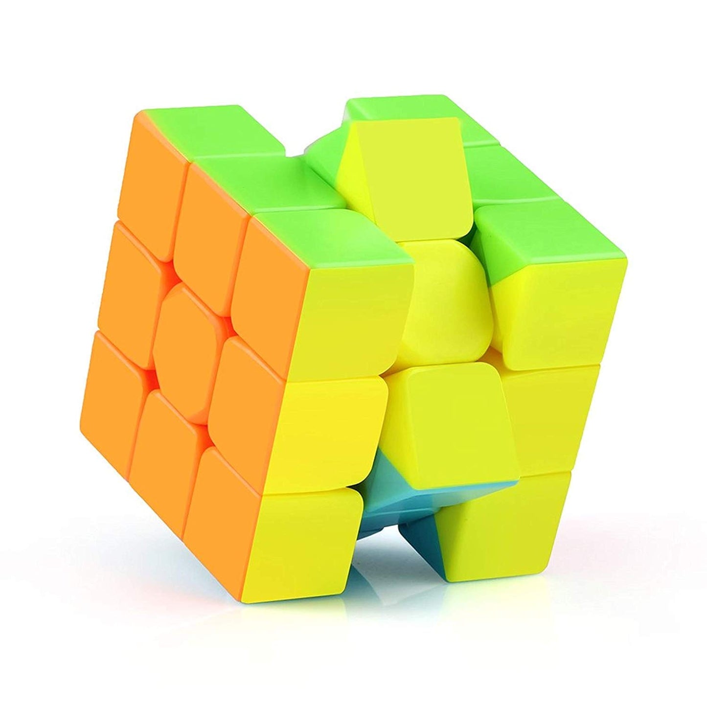 MM TOYS Cube 3x3 High Speed Cube Stickerless Magic Puzzle Cube Game Toy - Multicolor