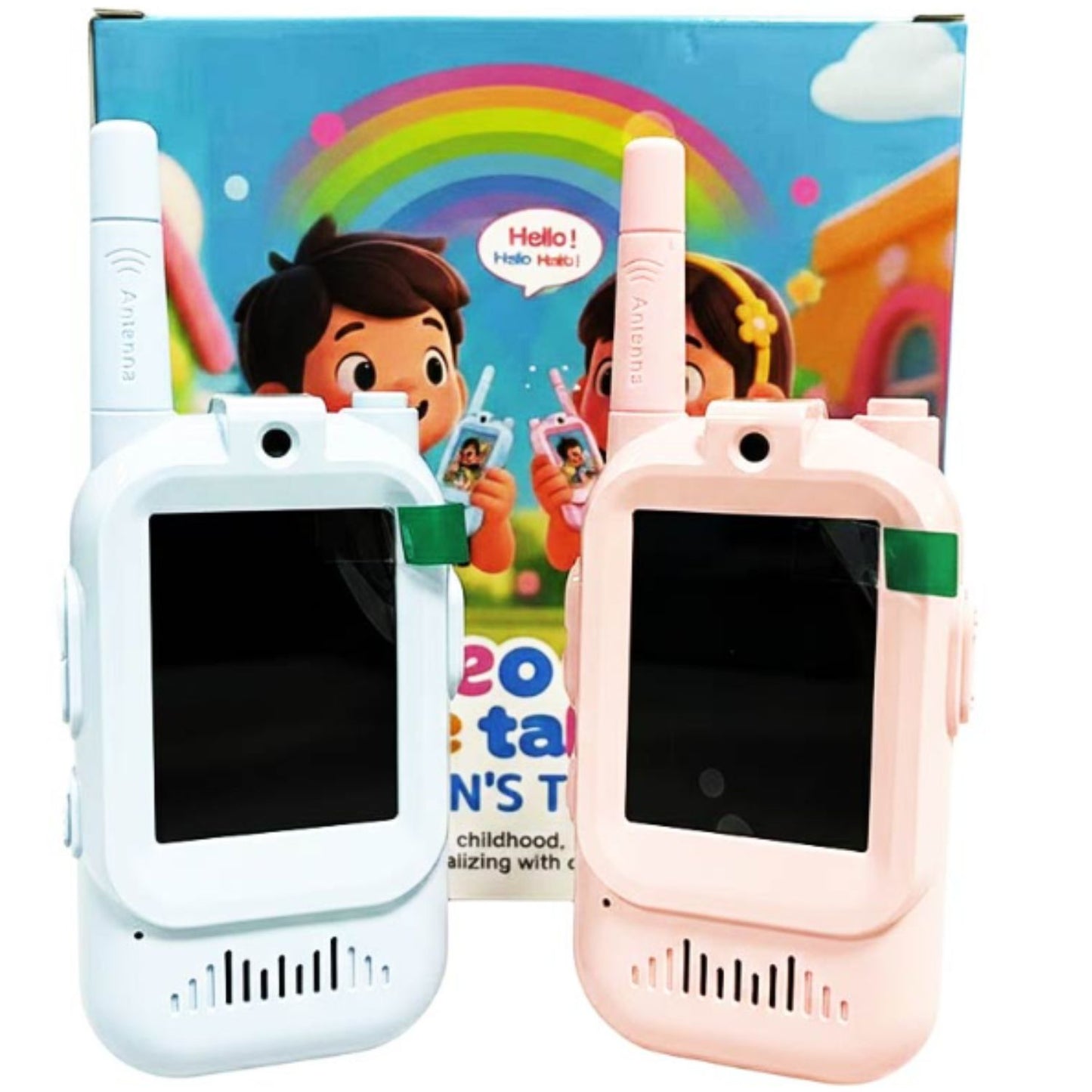 MM TOYS Video Call Walkie Talkie for Kids with Voice Changer – Rechargeable Long Range Communication Toy, Multicolor