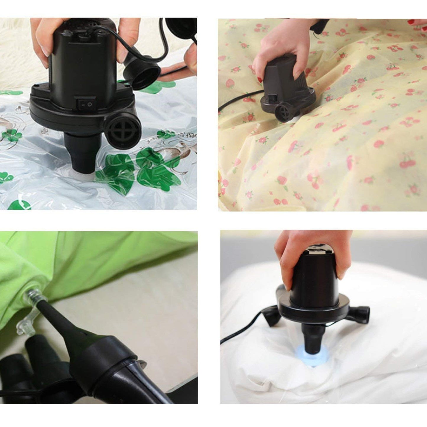 Multipurpose Electric Air Pump for Swift Inflation/Deflation of Air Beds, Pools, Toys, and More