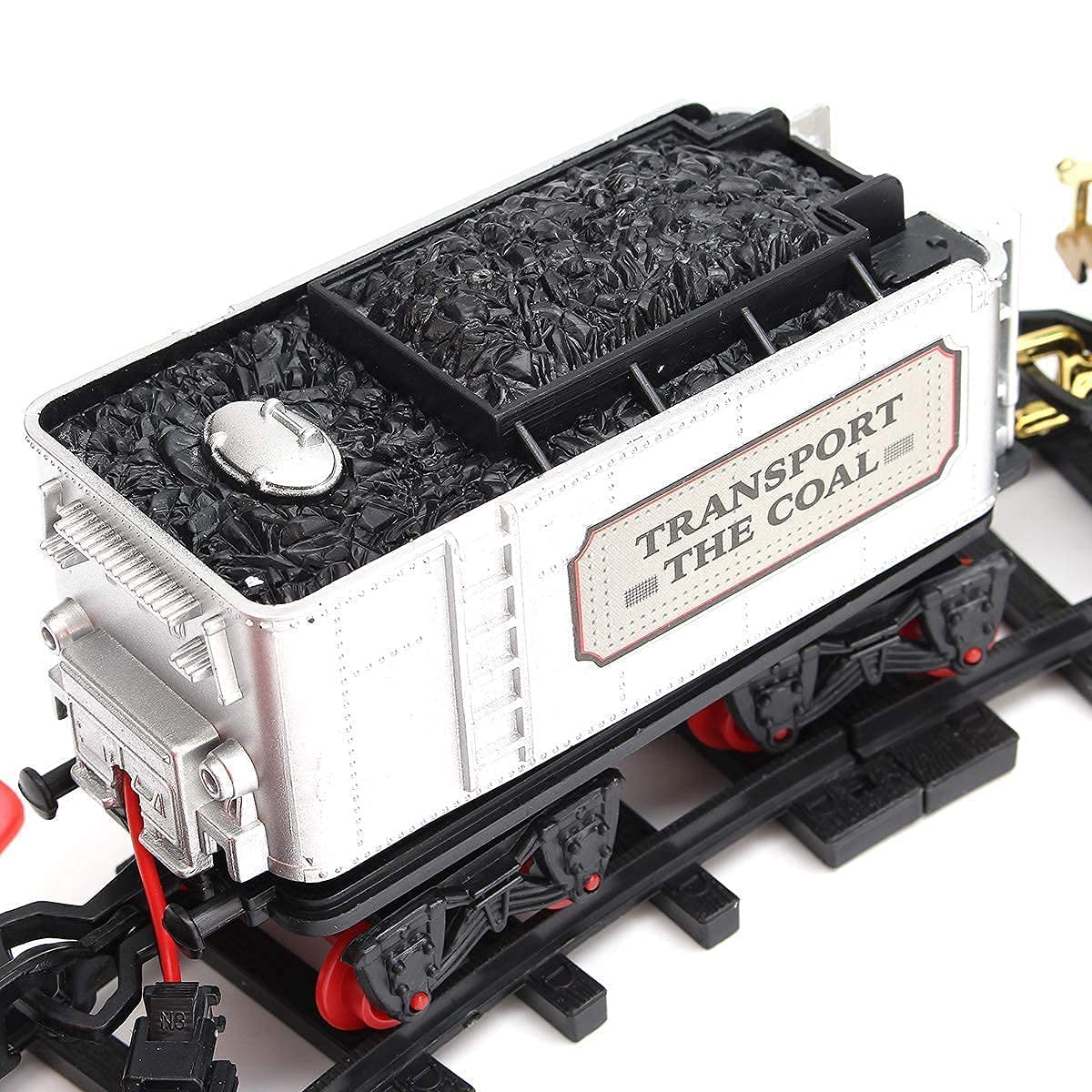 MM TOYS Choo Choo Toy Train with Track Toy Set , Classic Train With Real Smoke , Lights And Kids Aged 4 Years and Above