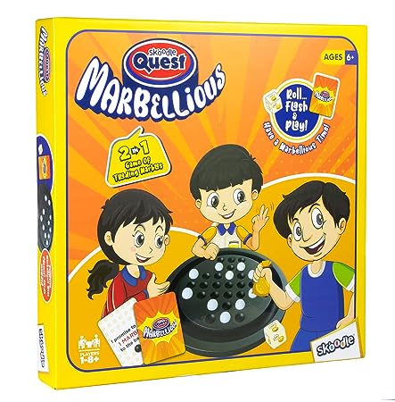 Skoodle Quest Marbellious Classic Brain Teaser & Strategy Game for Enhancing Non-Verbal Thinking & Creativity, Fun for Kids Above 6 Years