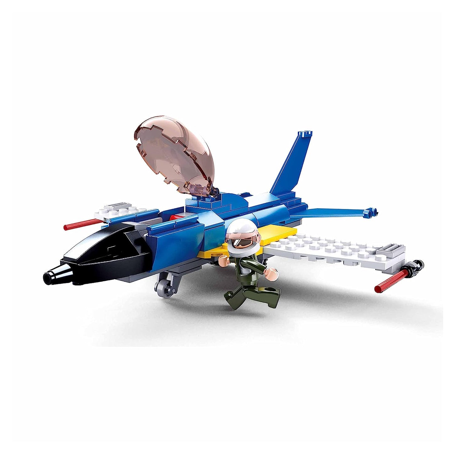 Sluban Training Plane Building Blocks Brain Development DIY Stem Toy Set 116 Pcs B0667C Creative Construction Set - Multicolor For 6+ year Kids