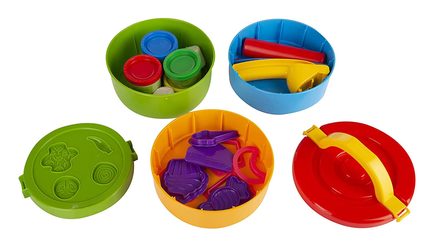Fundough Lunch Box Shaping and Sculpting Playset for Creative Fun - 3 Years and Up