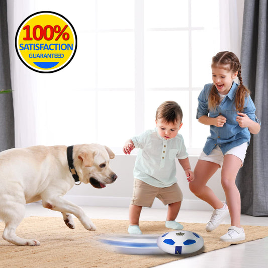 MM TOYS Power Play Magic Hover Soccer for Indoor Play – Foam Edge, Floating Plastic Ball, Skill Toy for Kids Ages 3 to 10 – 6.25 inch, BIS Certified