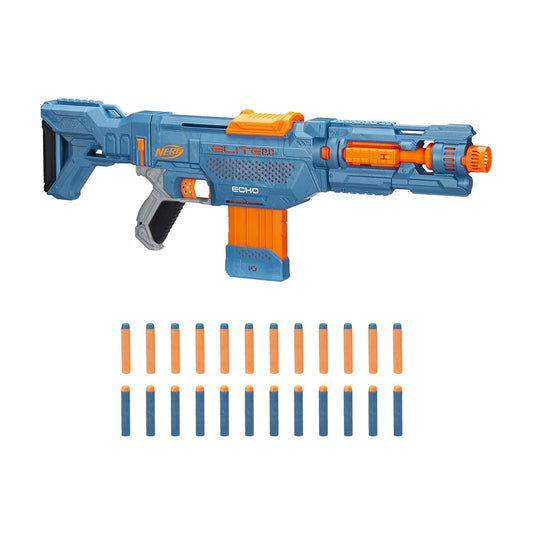 NERF Elite 2.0 Echo CS-10 Toy Blaster, 24 Nerf Darts, 10-Dart Clip, Toys for Kids,Teens and Adults, Diwali Gift, Outdoor toy for boys, birthday gift toy for kids Ages 8+, best Diwali gift toy for kids