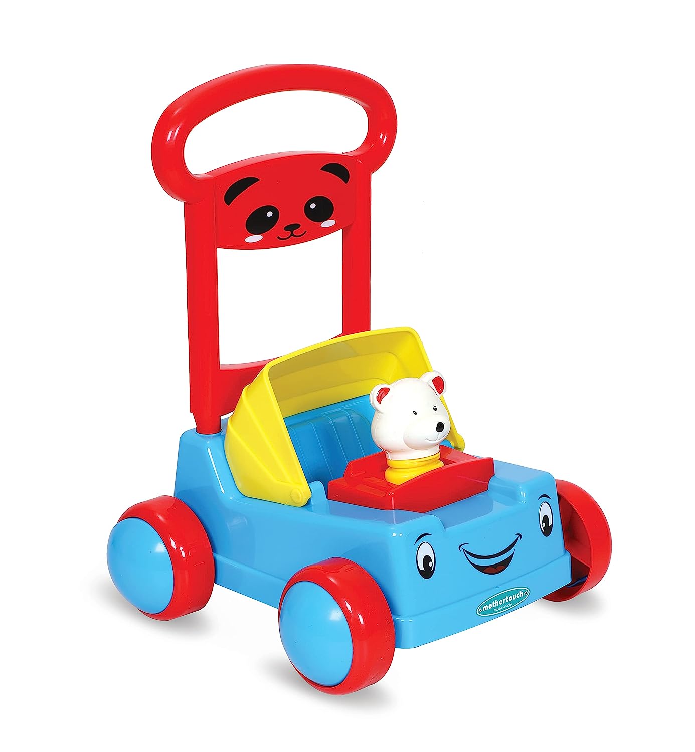 MM TOYS Bear Rider Walking Trainer: Anti-Slip Tyres, Tring Tring Sound, Suitable for 6+ Months Baby Multicolor - Color May Vary