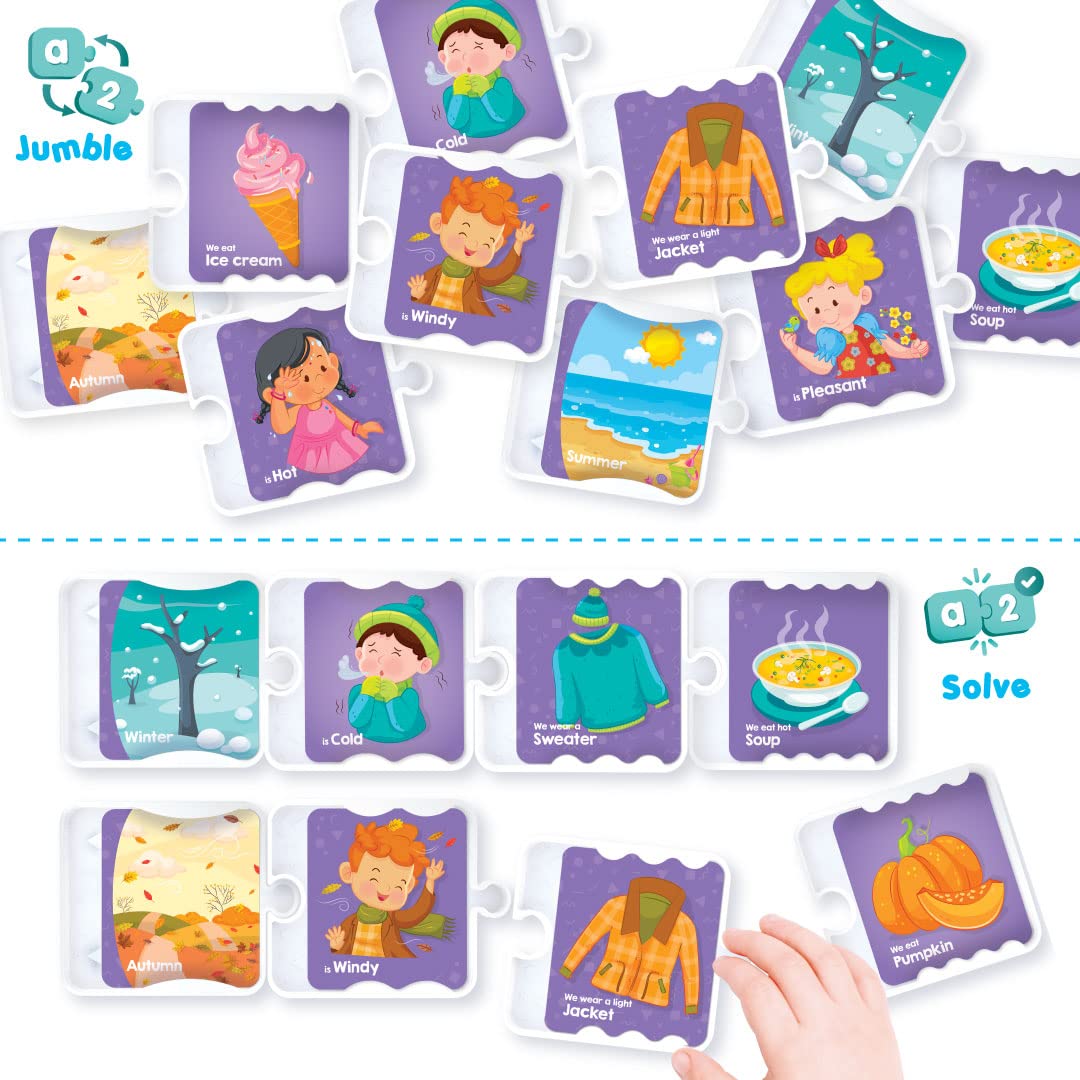 Imagimake -All-in-1 Puzzle - Learn 25+ Activities Solving Puzzle Learning & Educational Toys for 3 Years & Above Kids