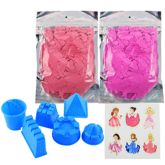 EKTA Active Sand - SandPrincess Play Set | Non-Toxic, Never Dries, Easy Shape, 3+ Kids, Educational and learning game .