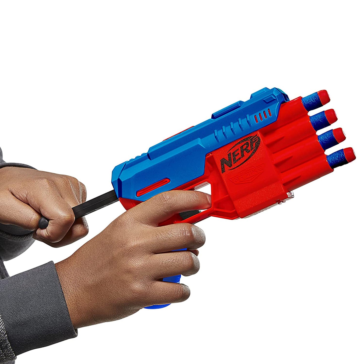 Nerf ALPHA STRIKE FANG QS-4 Toy Blaster, 4-Dart Blasting, Ages 8+, Ideal Gift, Includes 10 Official Nerf Elite Darts